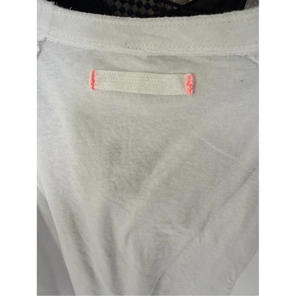 We The Free Free People White‎ Raglan Seam Long Sleeve Top Small NWT